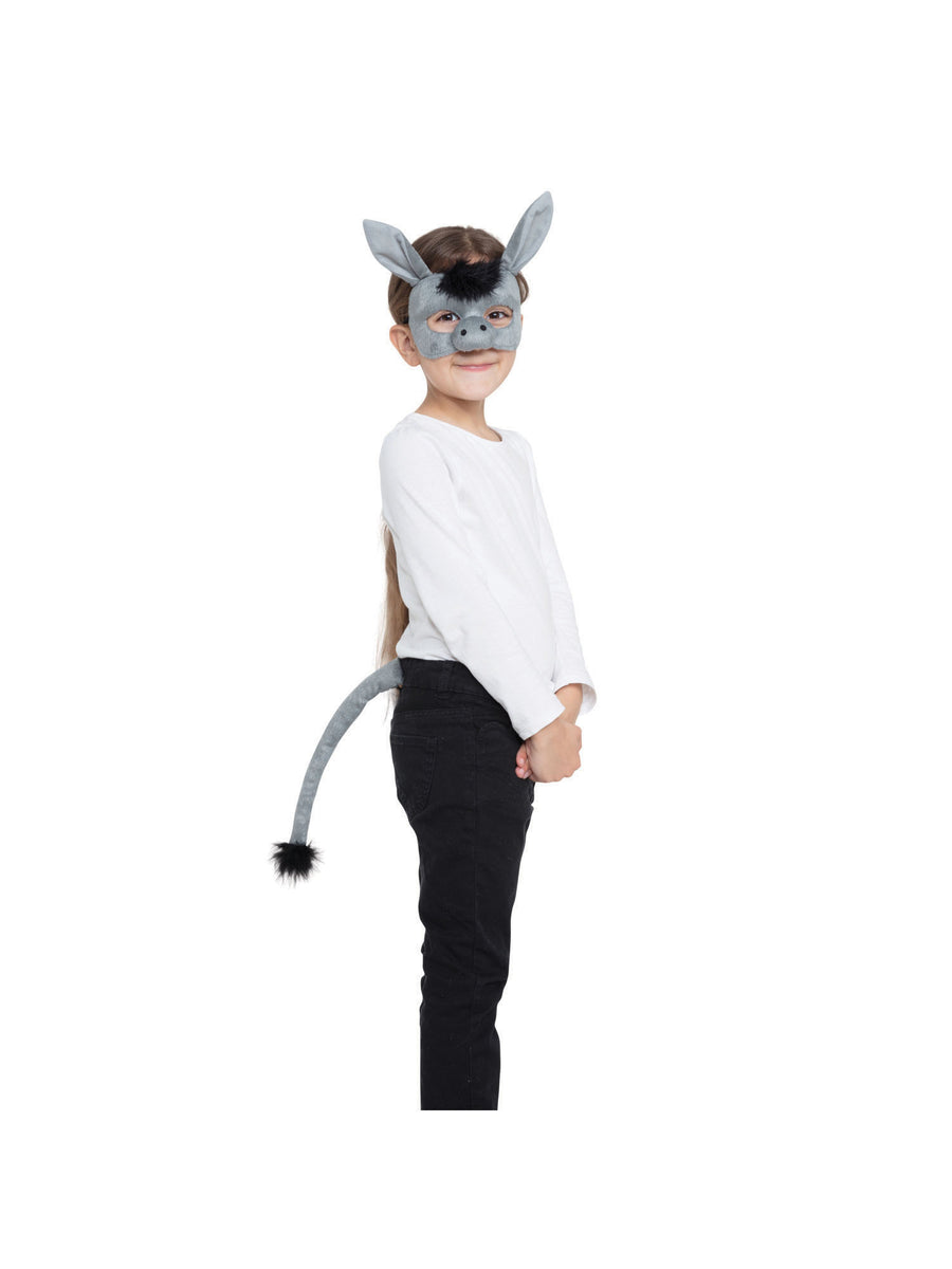 Rubies Donkey Kostümset für Erwachsene mit Maske und Schwanz – Detailansicht