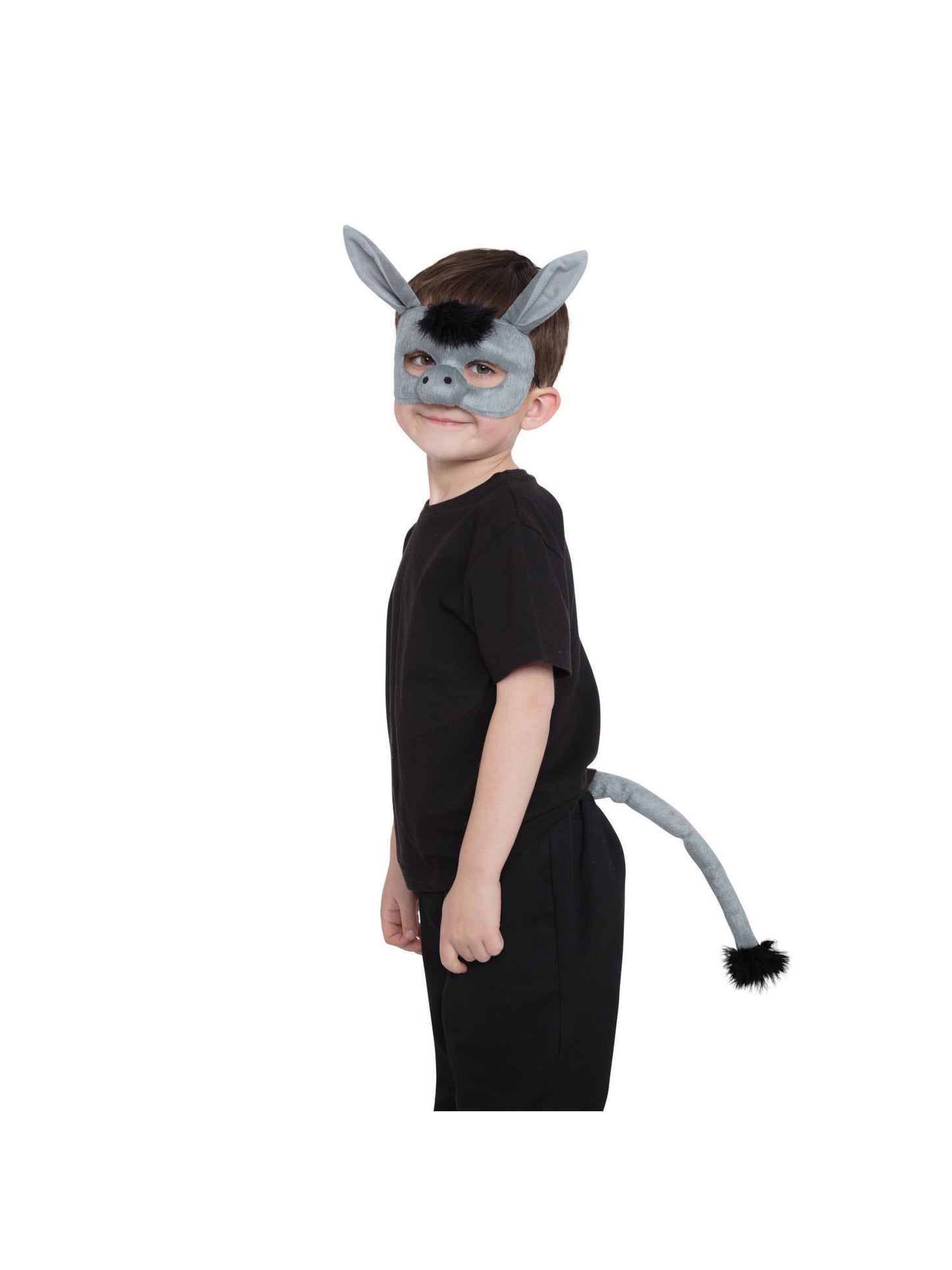 Rubies Donkey Kostümset für Erwachsene mit Maske und Schwanz – Rückansicht