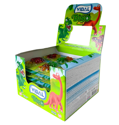 Vidal Dino Jelly Fruchtgummi Dinosaurier 66 g – 6 Portionen à 11 g
