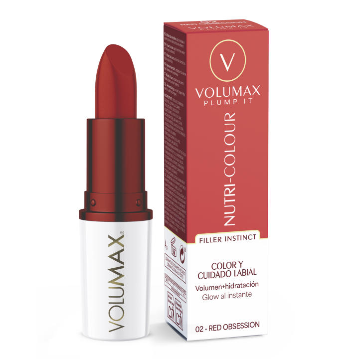 Volumax Plump It Nutri-Colour Lippenstift 02 Red Obsession 4 g