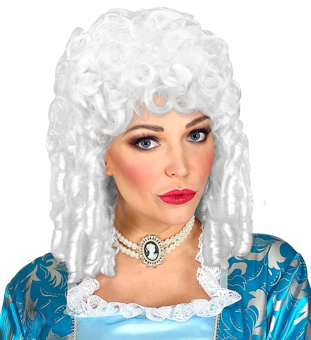 Elegante Milady-Perücke in klassischem Stil für Fasnacht und Mottopartys