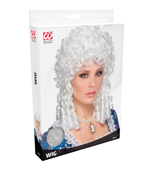 Elegante Milady-Perücke in klassischem Stil für Fasnacht und Mottopartys