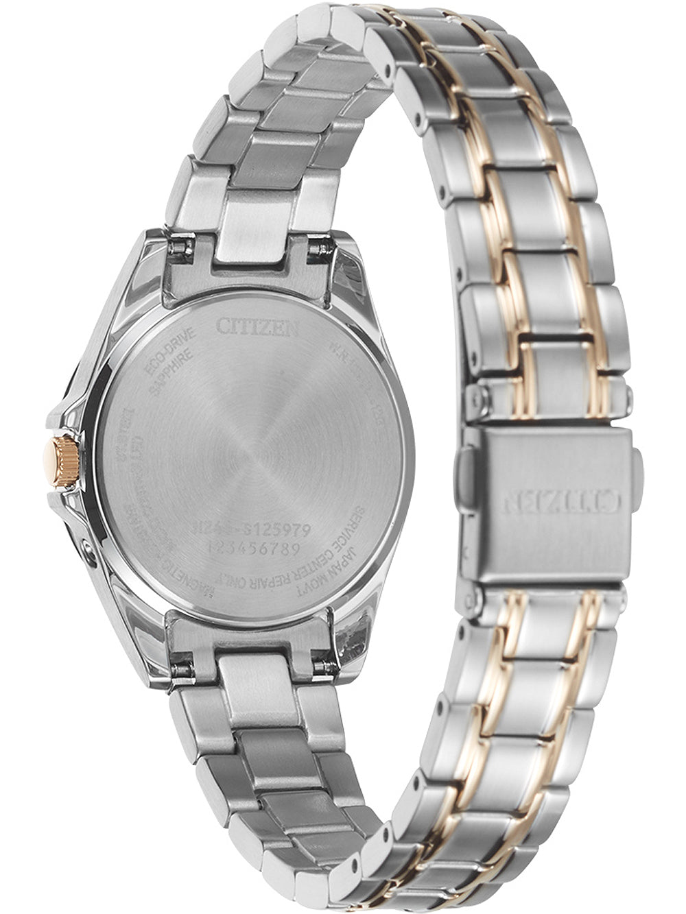 CITIZEN EC1186-85A Damenuhr – Seitenansicht