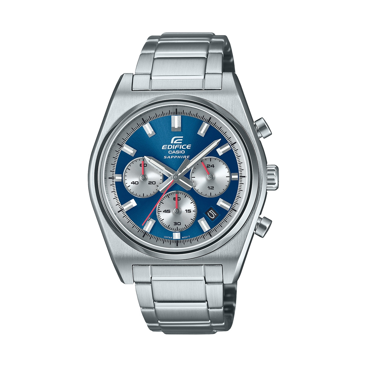 CASIO EDIFICE EFB-730D-2AVUEF blauer Motorsport Chronograph – Produktansicht
