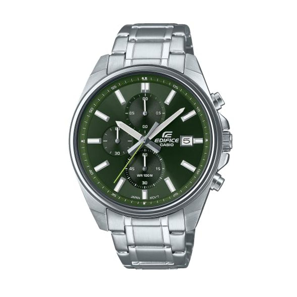CASIO EDIFICE Sport Chronograph EFV-610D-3CVUEF mit grünem Zifferblatt – Produktansicht