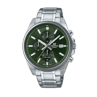 CASIO EDIFICE Sport Chronograph EFV-610D-3CVUEF mit grünem Zifferblatt – Produktansicht