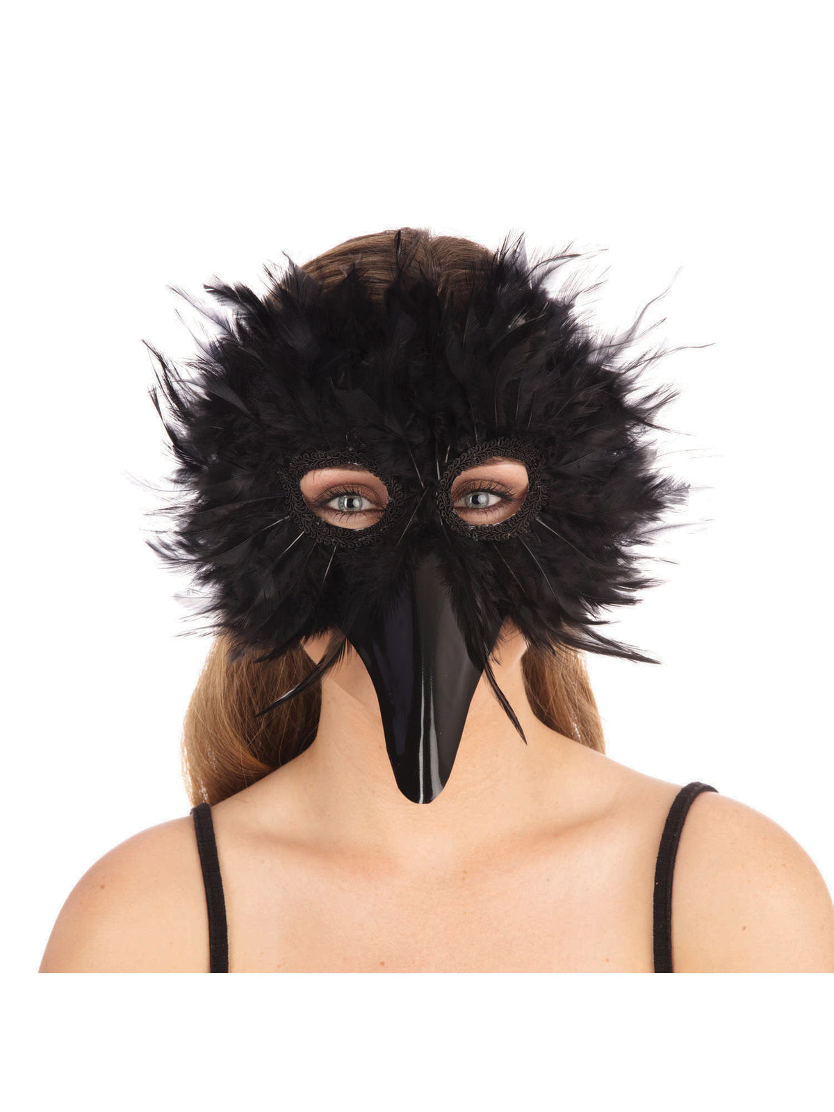 Rubies Black Bird Feather Eye Mask Eye Masks