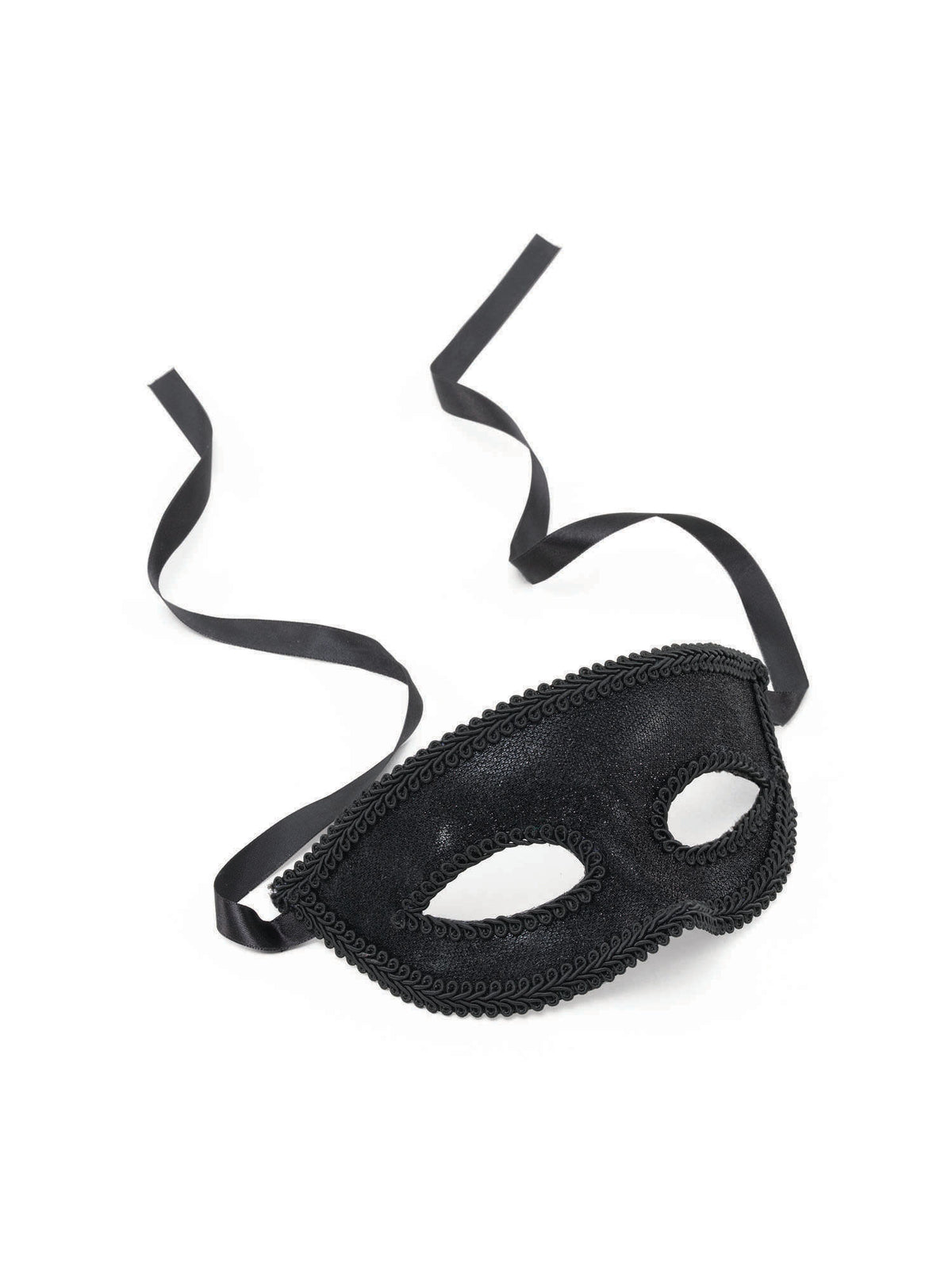 Rubies schwarze Augenmaske mit Ribbon-Krawatte EM030