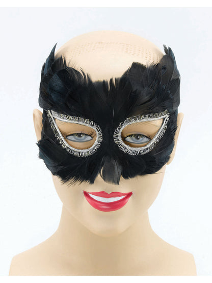 Rubies Black Feather Mask Eye Masks
