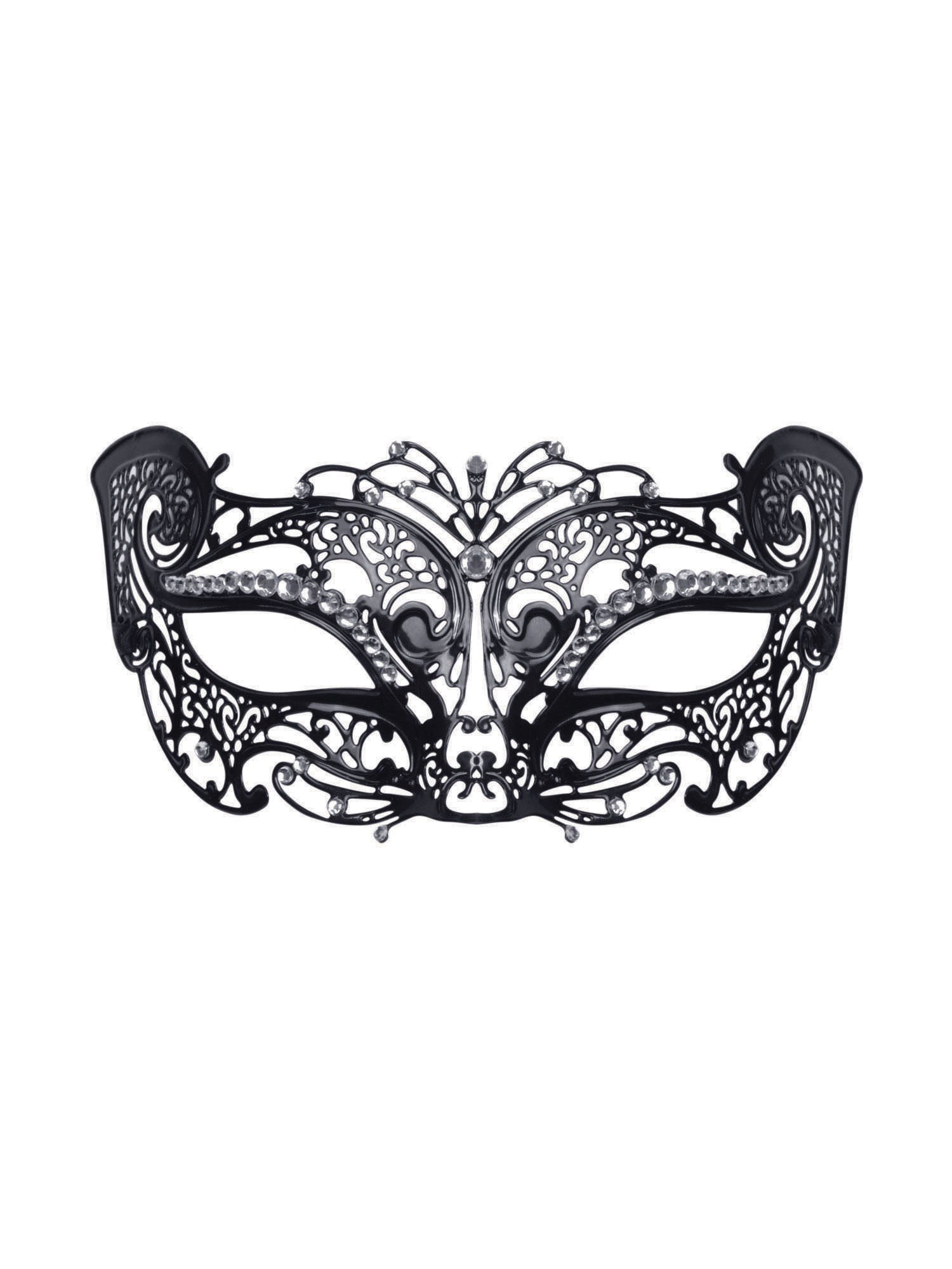 Rubies Metal-Filigran-Katzenmaske aus Metall mit Steinverzierung für Erwachsene
