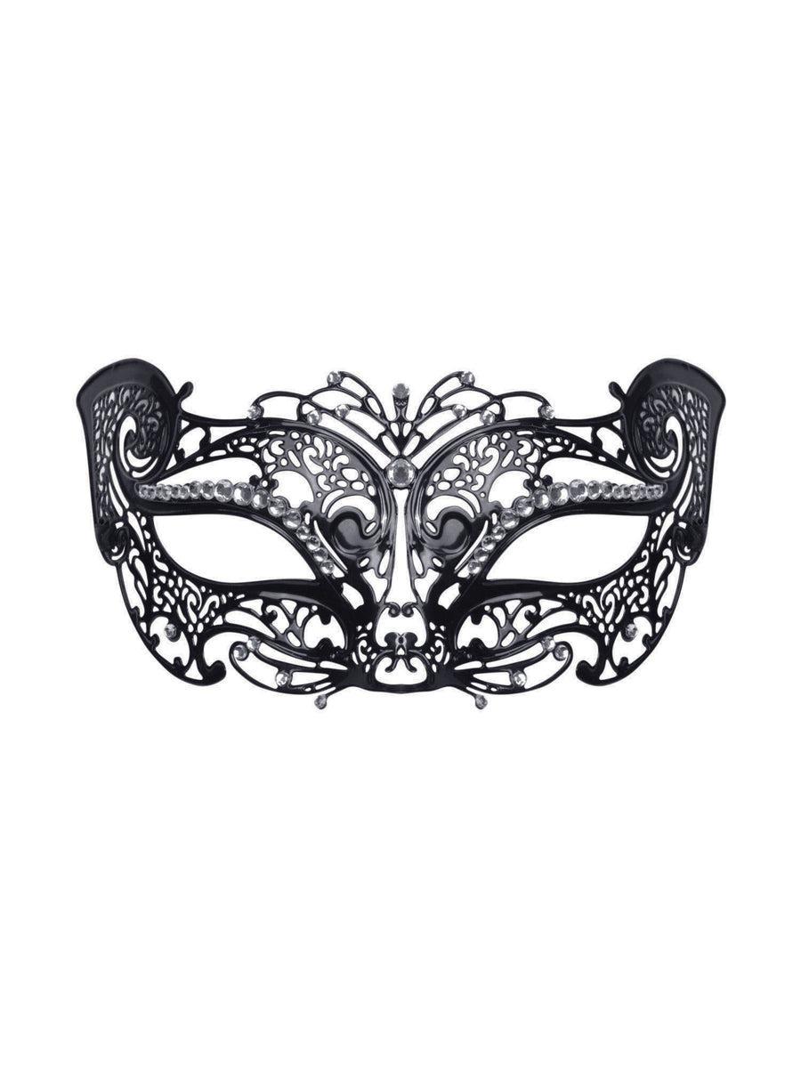 Rubies Metal-Filigran-Katzenmaske aus Metall mit Steinverzierung für Erwachsene