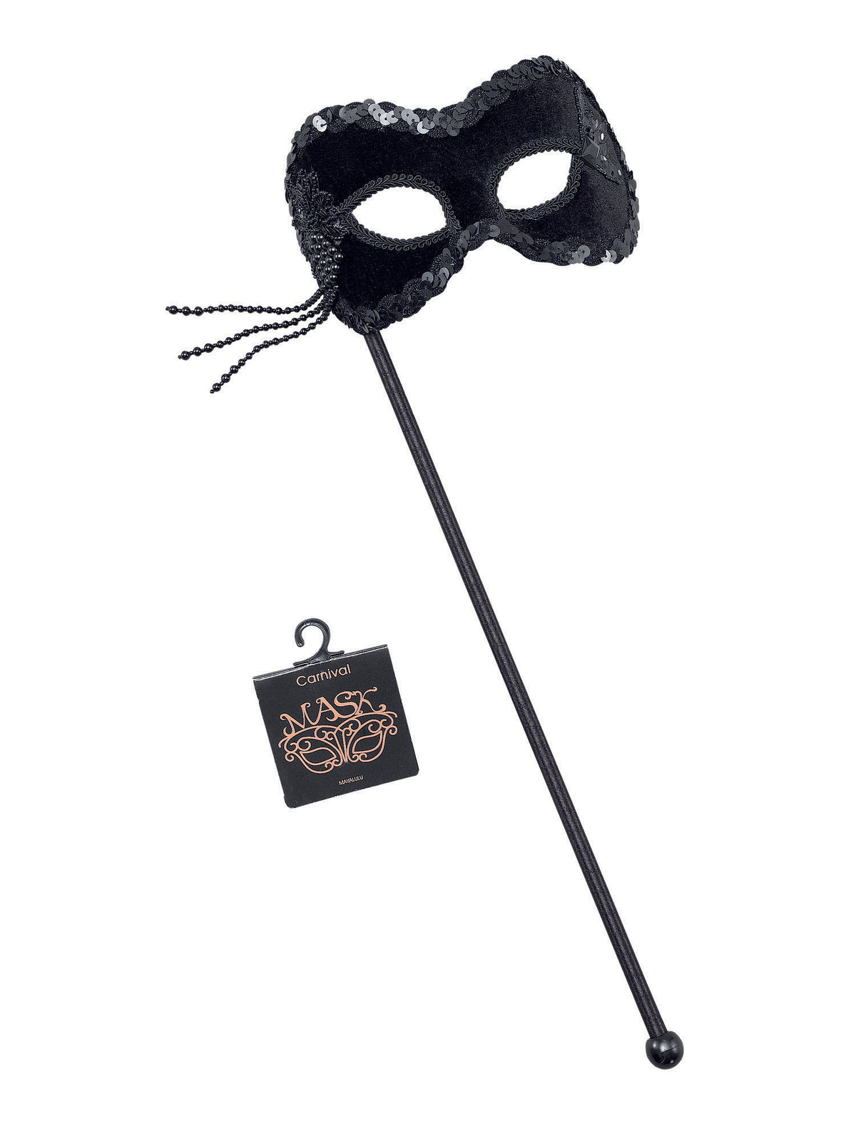 Rubies Black Velvet Mask On Stick Eye Masks