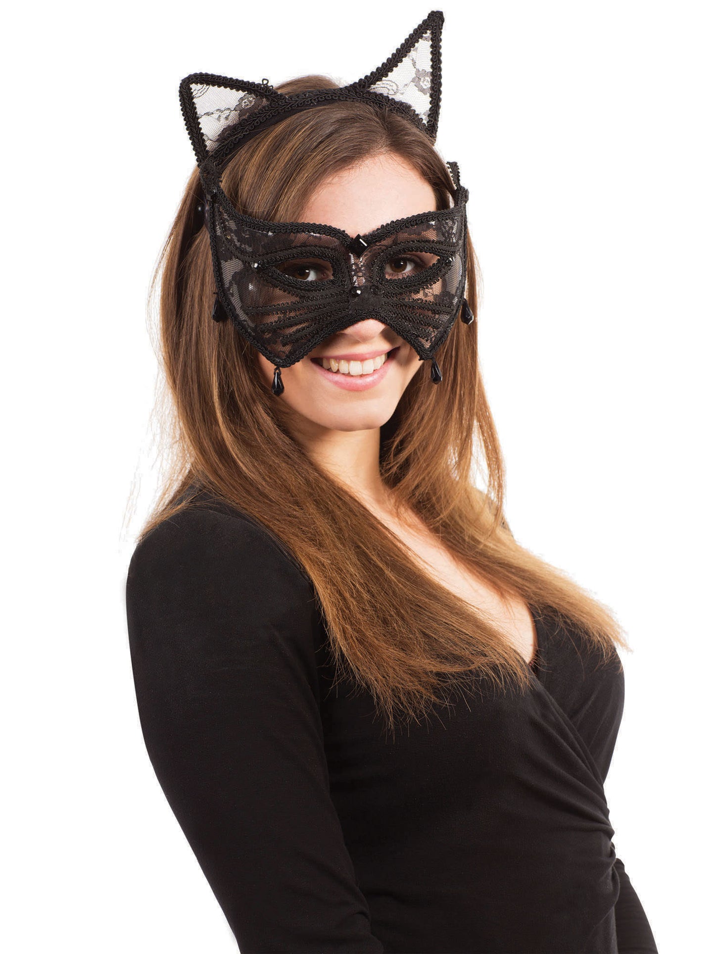 Rubies Cat Augenmaske mit Katzenohren für Erwachsene – Produktansicht