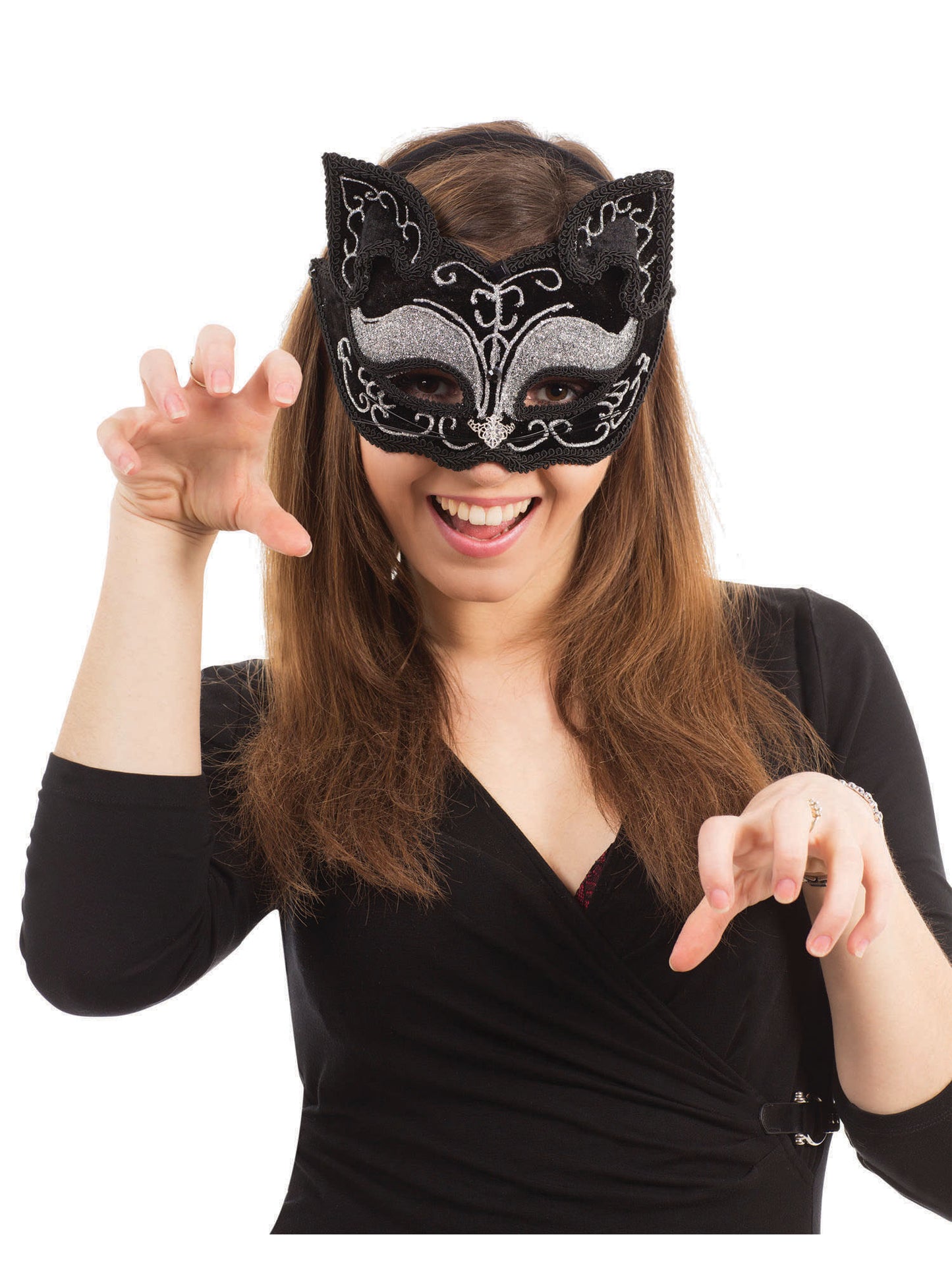 Rubies Rubies Black Cat Decorative Eye Masks