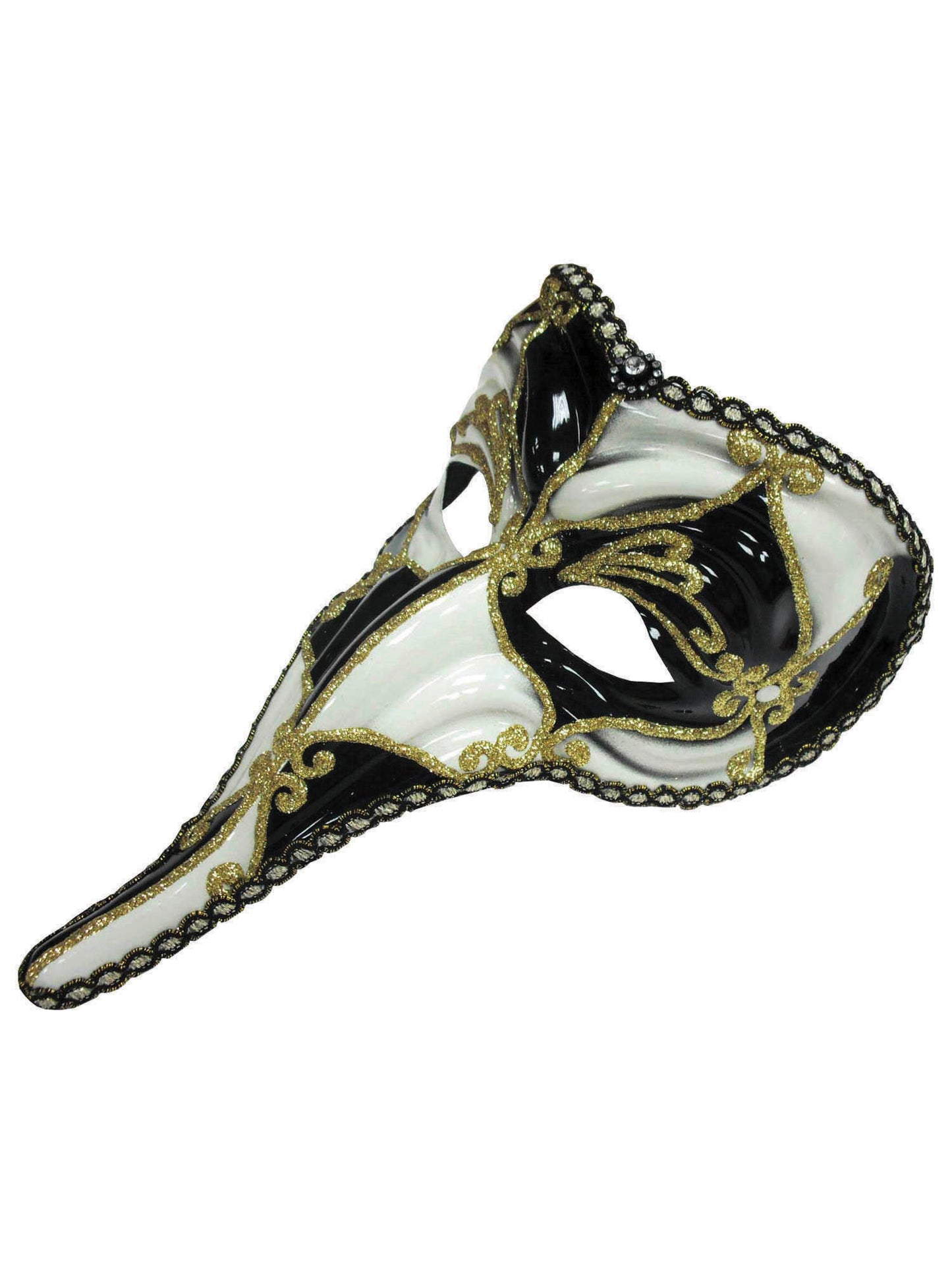 Rubies Loki Black and White Augenmaske schwarz weiss