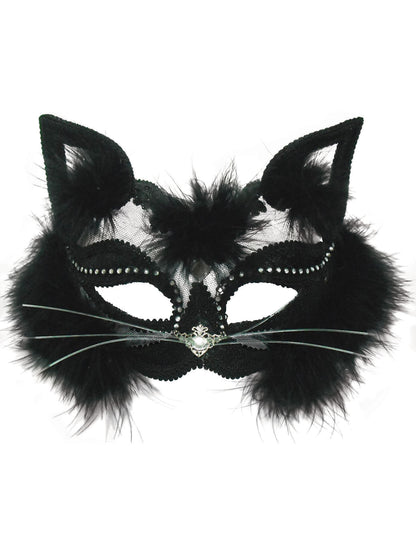 Rubies Rubies Transparent Black Cat Mask Eye Masks