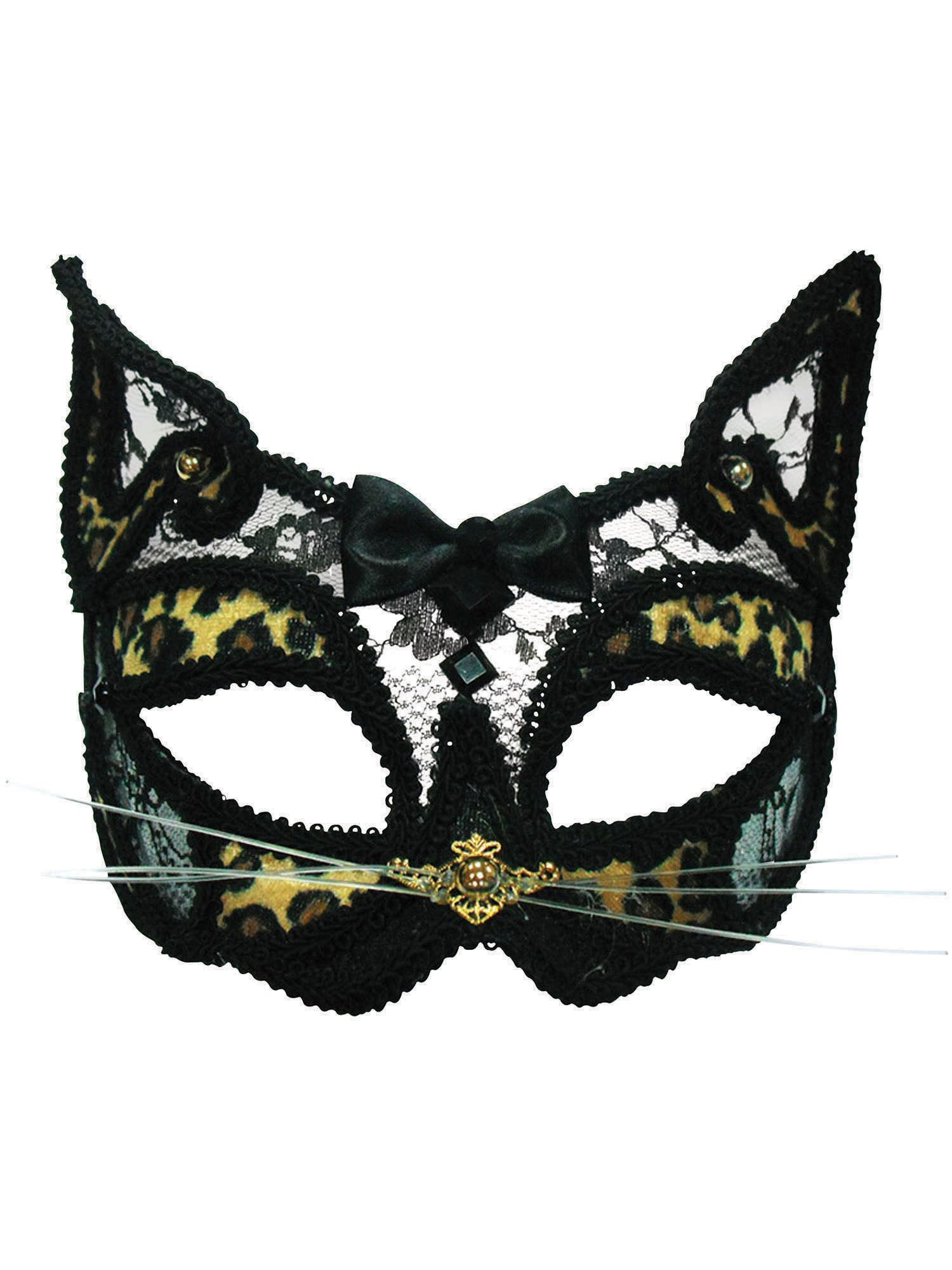 Rubies transparente Leopard-Augenmaske fuer Erwachsene