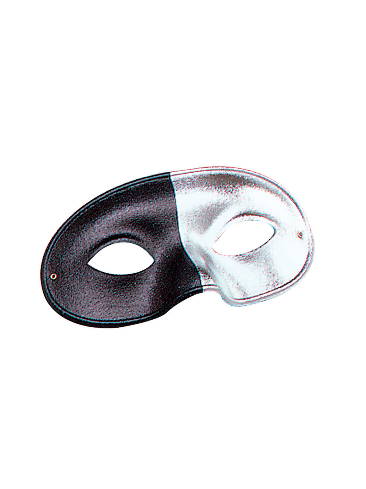 Rubies Silver / Black 2 Tone Eye Mask (B10) Eye Masks