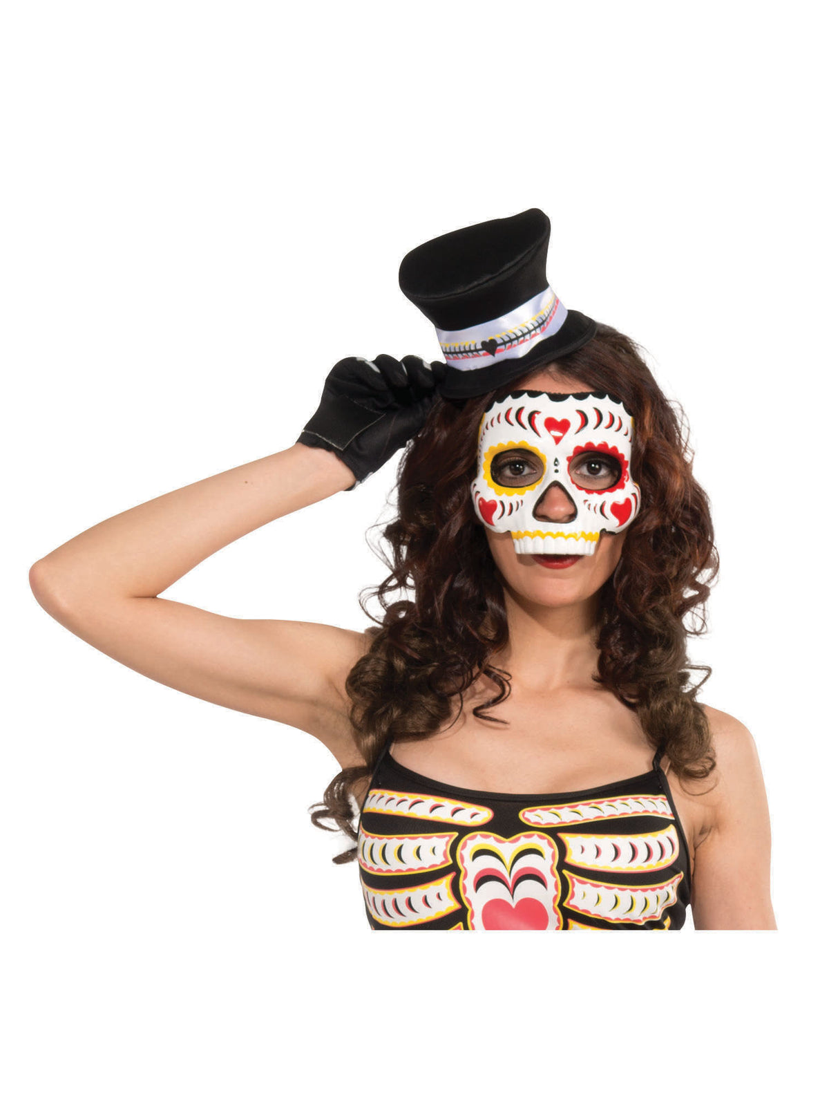 Rubies Day of the Dead Mask Female W/Elastic*** Eye Masks