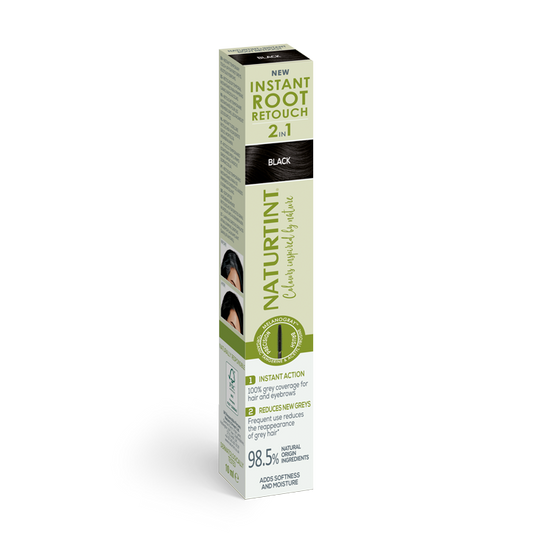 NATURTINT NATURTINT Instant Root Retouch 2 in 1 Temporärer Ansatzretter Schwarz 10 ml Haarfarbe