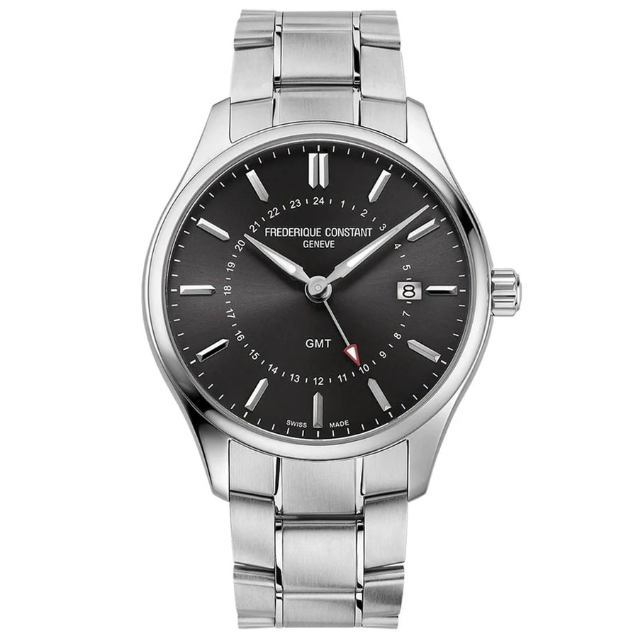 FREDERIQUE CONSTANT Classic GMT Armbanduhr FC-252DGS5B6B – Produktansicht