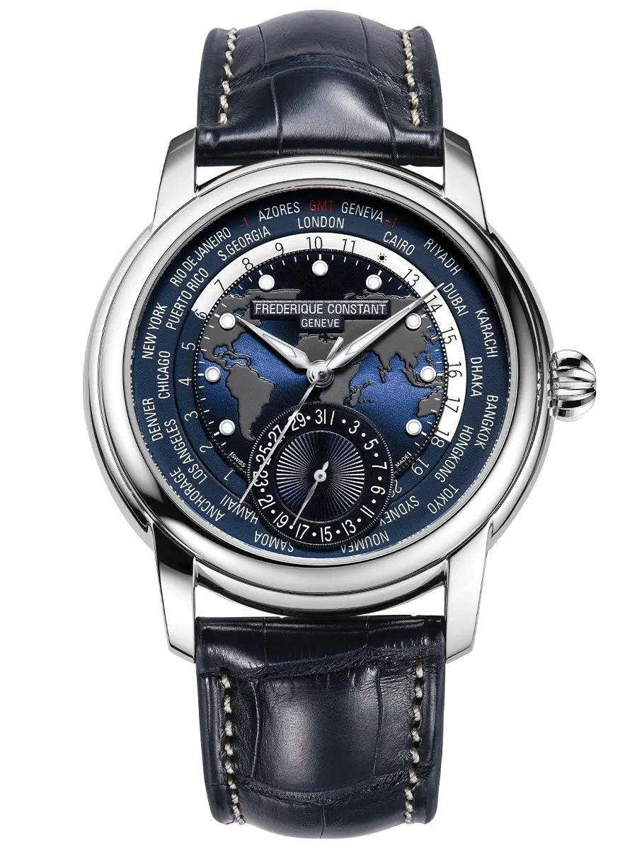 FREDERIQUE CONSTANT Classic Worldtimer FC-718NWM4H6 – Produktansicht