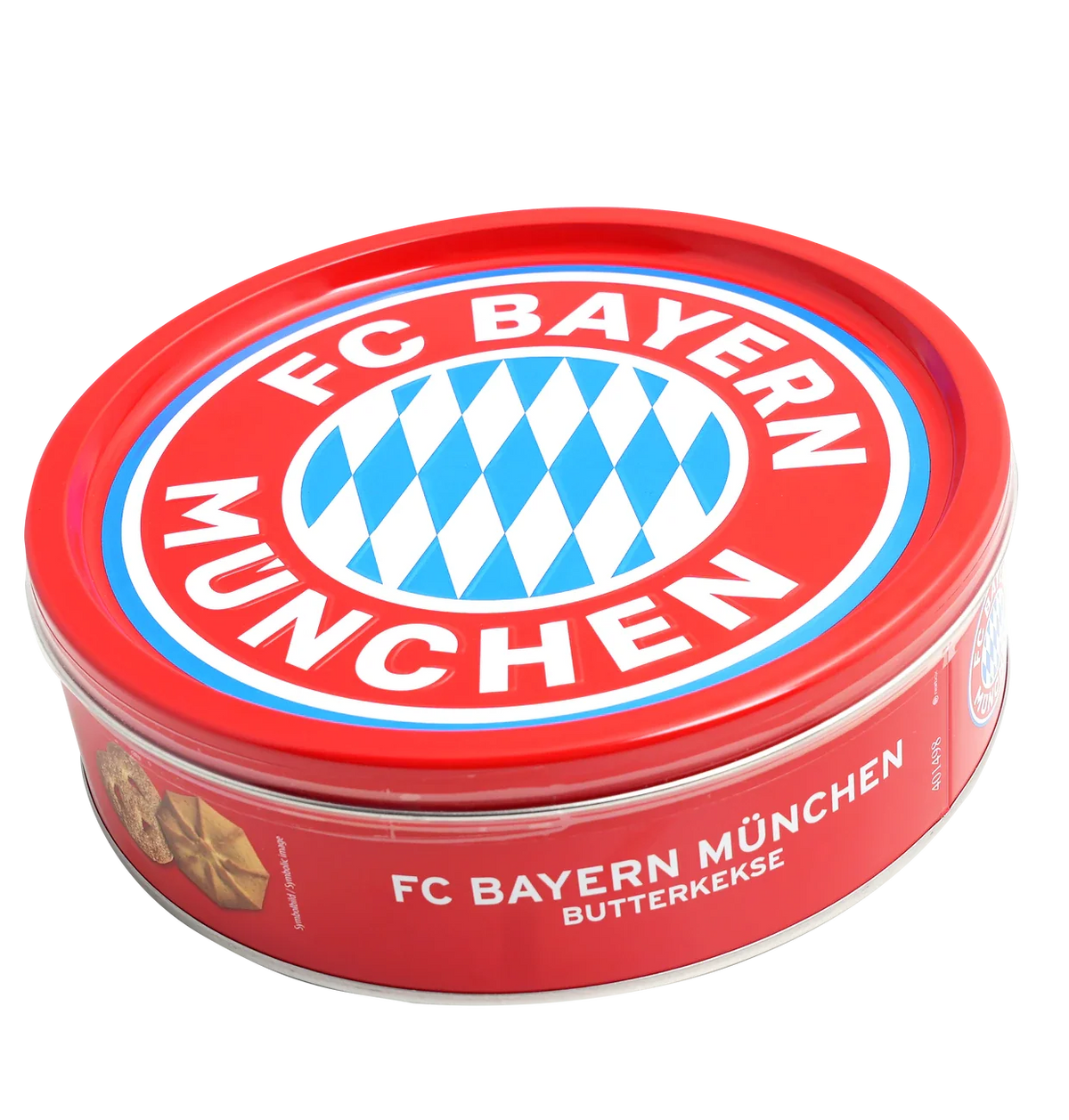 Pâtisserie Mathéo FC Bayern München Butter Cookies 340 g in wiederverwendbarer Metallbox