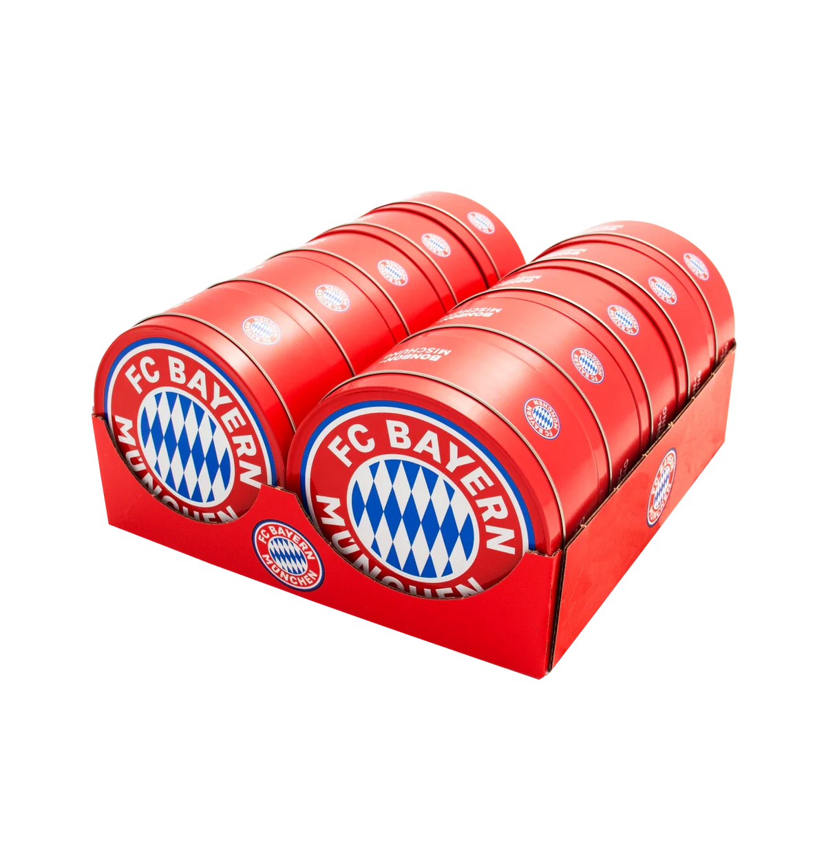 Woogie FC Bayern München Eis- und Kirschbonbons 200 g in Metalldose