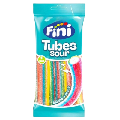 Fini Tubes Sour Rainbow Fruchtgummi 90 g Packung