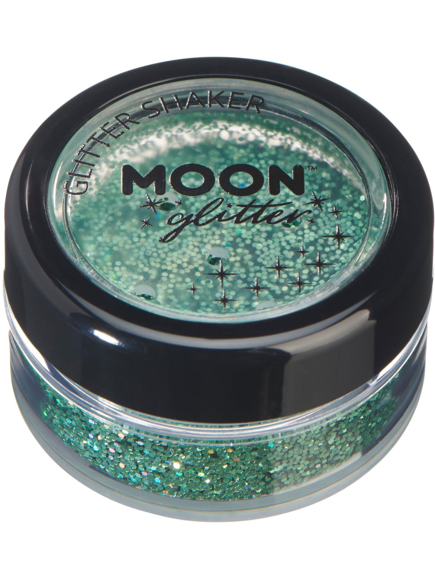 Smiffys Moon Glitter Holographic Glitter Shakers, Green CD für Unisex
