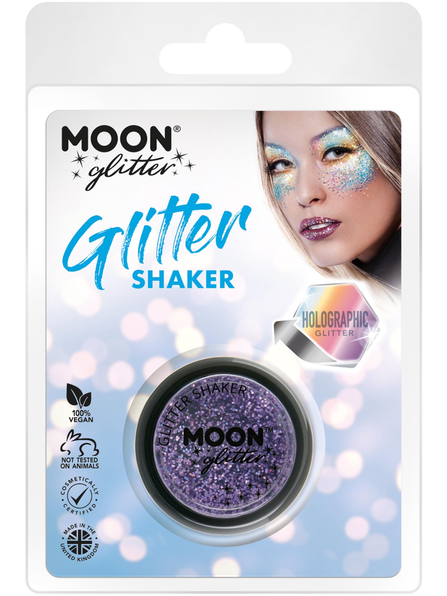 Smiffys Moon holografischer Glitzer Purple 5 g