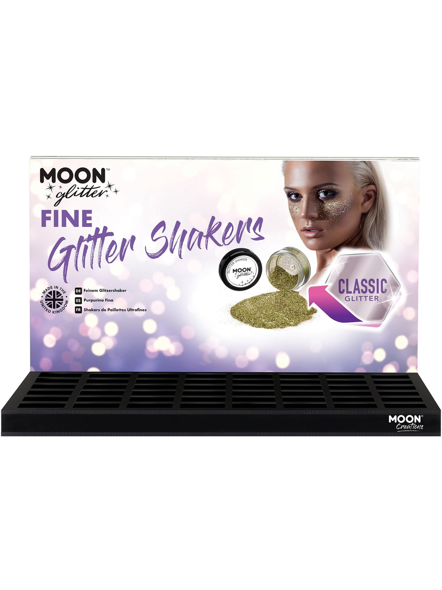 Smiffys Moon Glitter Classic Fine Glitter Shakers, SF für Unisex