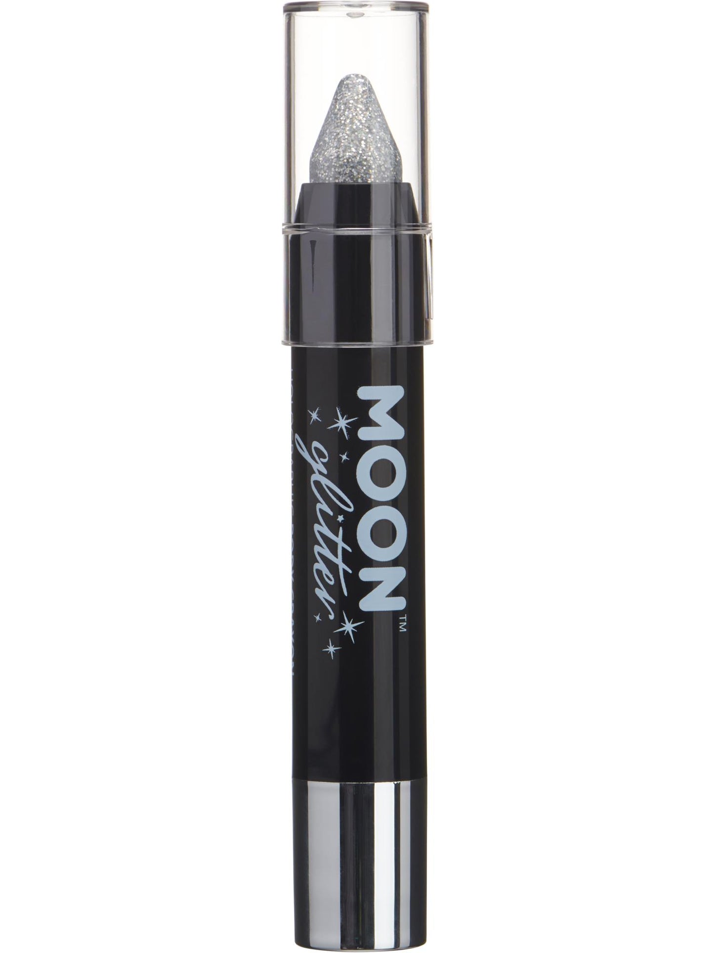 Smiffys Moon Glitter Holographic Body Crayons, Silver CD für Unisex