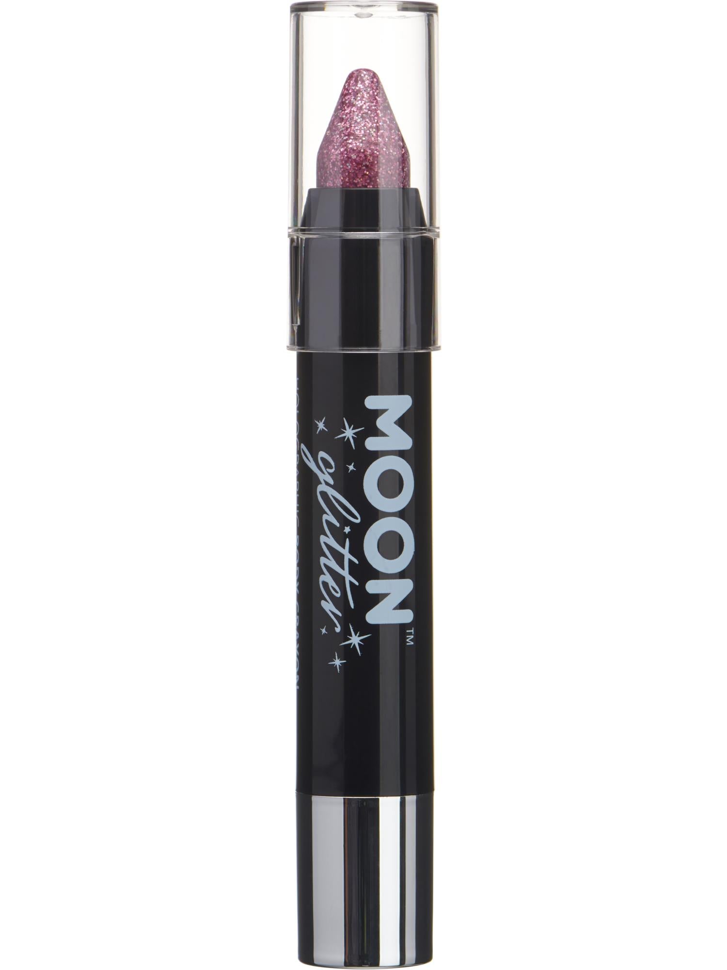Smiffys Moon Glitter Holographic Body Crayons Pink, 3,2 g