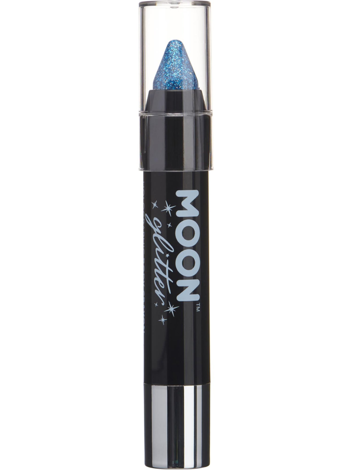 Smiffys Moon Glitter Holographic Body Crayons, Blue CD für Unisex