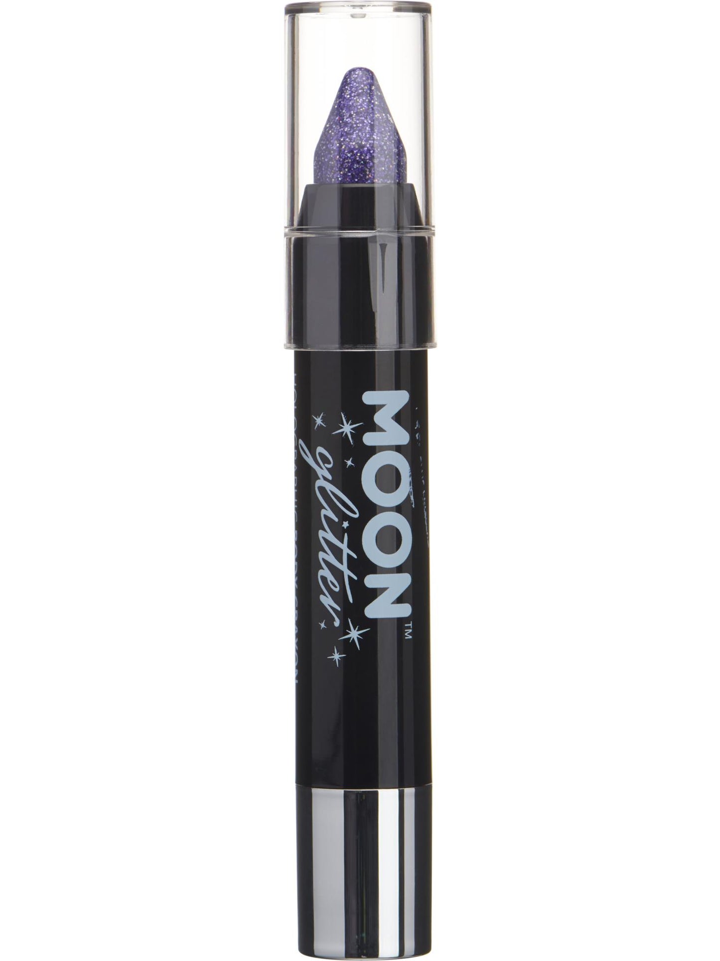 Smiffys Moon Glitter Holographic Body Crayons, Purple CD für Unisex