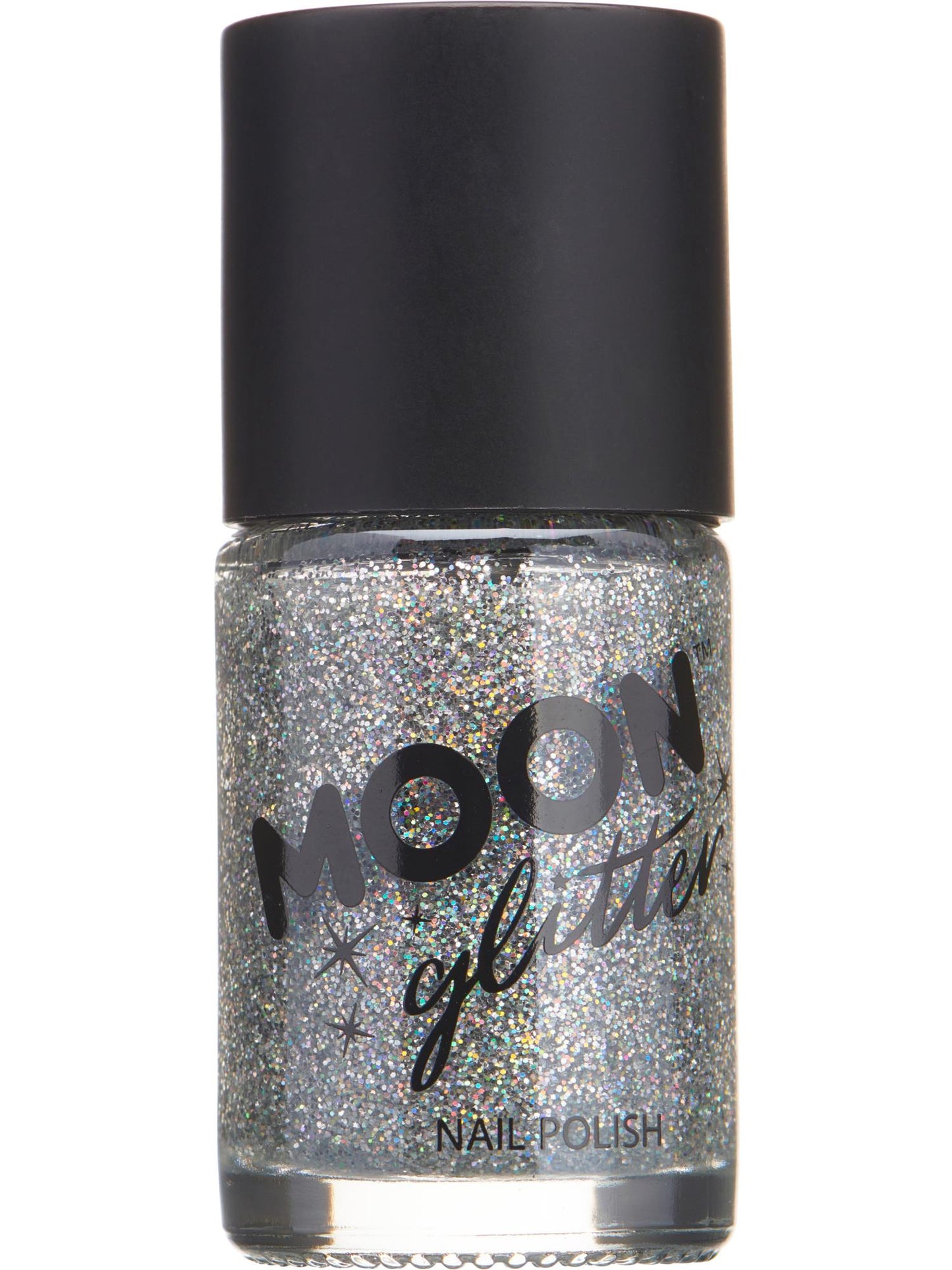 Smiffys Moon Glitter Holographic Nail Polish, Silver CD für Unisex
