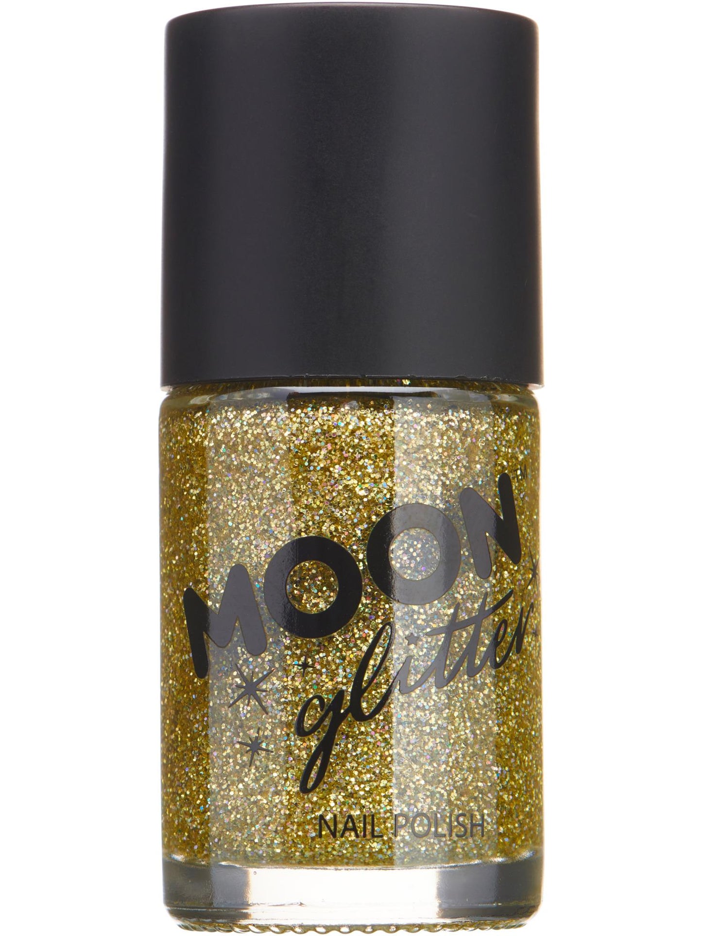 Smiffys Moon holografischer Glitter-Nagellack Gold 14 ml