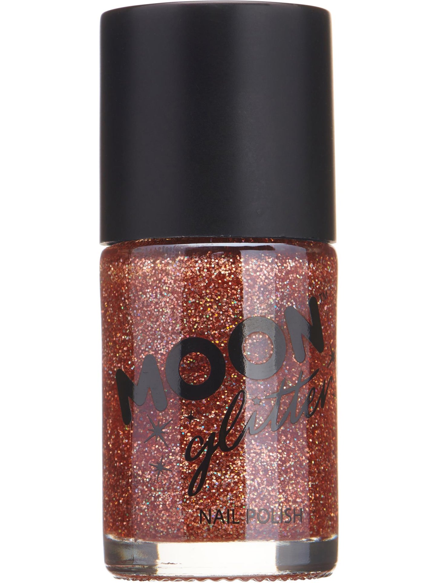 Smiffys Moon Glitter Holographic Nail Polish, Rose Gold CD für Unisex