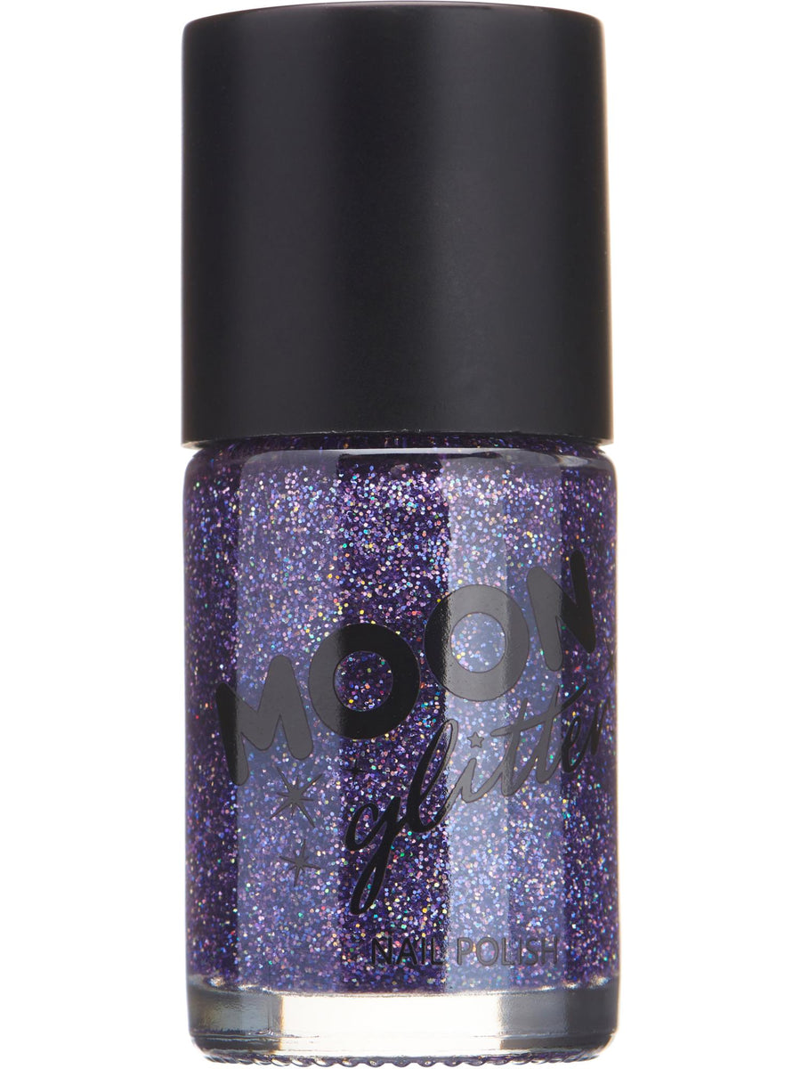Smiffys Moon Glitter Holographic Nagellack Purple 14 ml