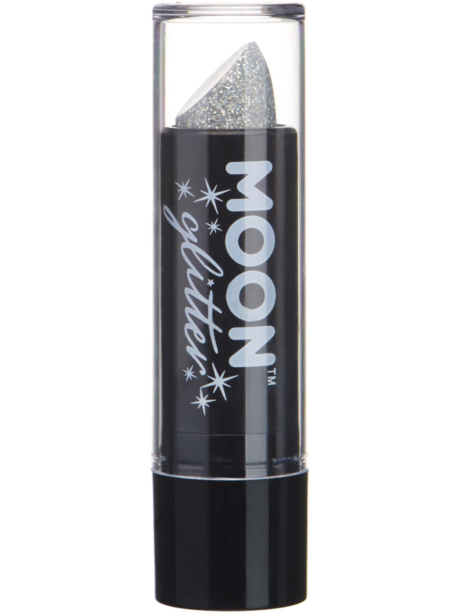 Smiffys Moon Glitter Holographic Glitter Lipstick, Silver CD für Unisex