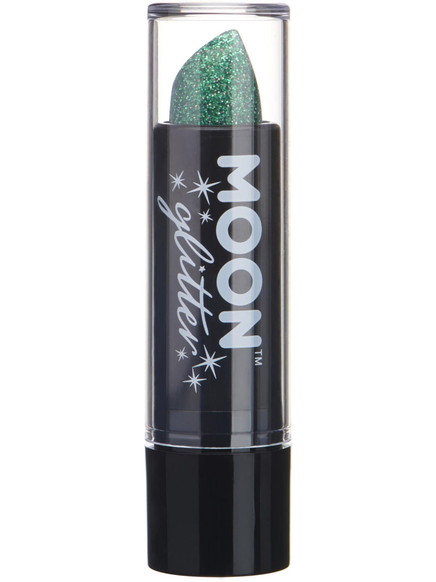 Smiffys Moon Glitter Holographic Glitter Lipstick, Green CD für Unisex