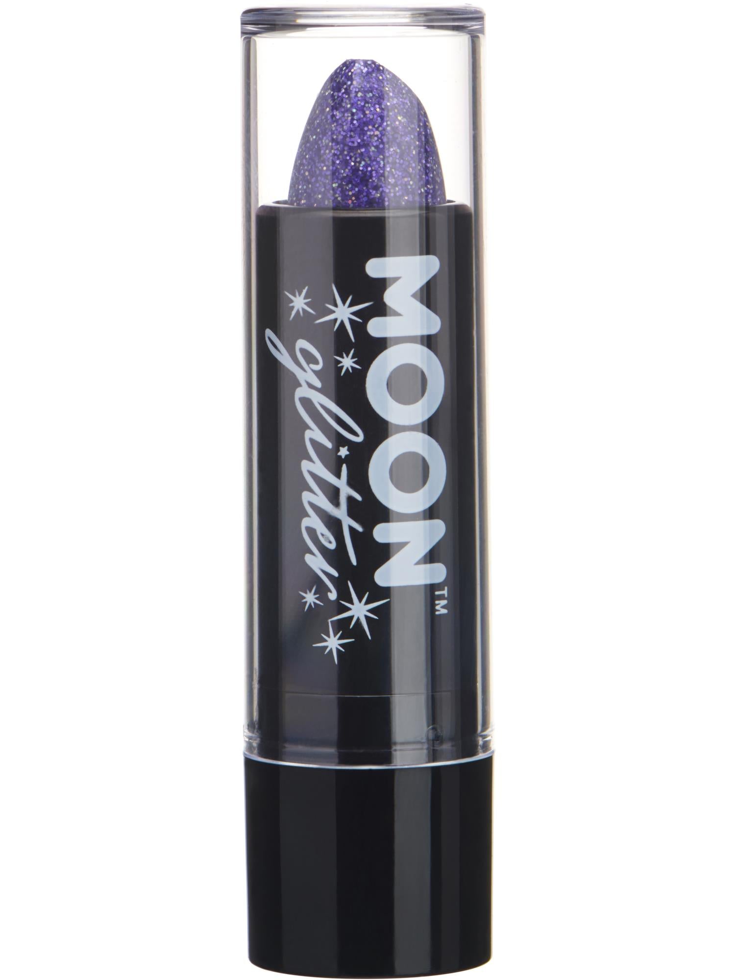 Smiffys Moon Glitter Holographic Glitter Lipstick Purple