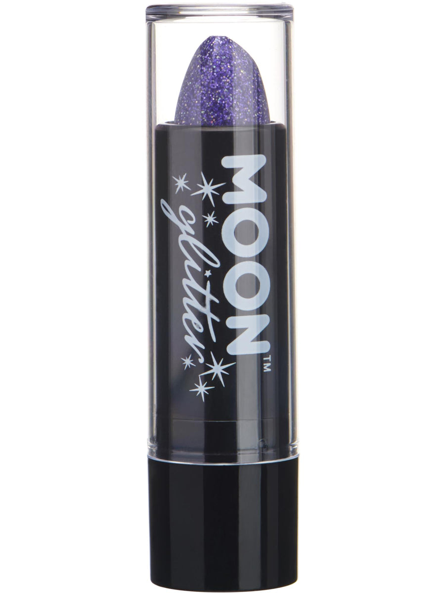 Smiffys Moon Glitter Holographic Glitter Lipstick, Purple CD für Unisex