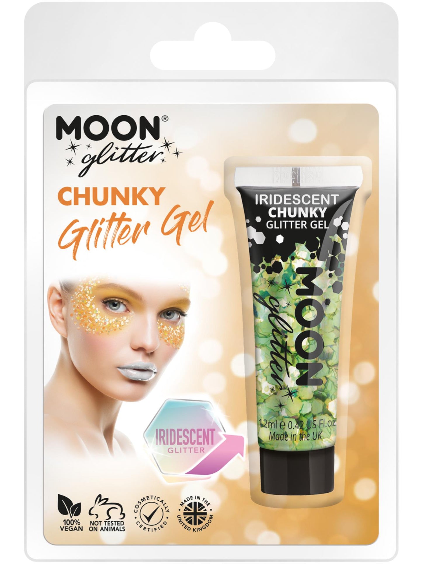 Smiffys Moon Glitter Iridescent Chunky Glitter Gel CD für Unisex