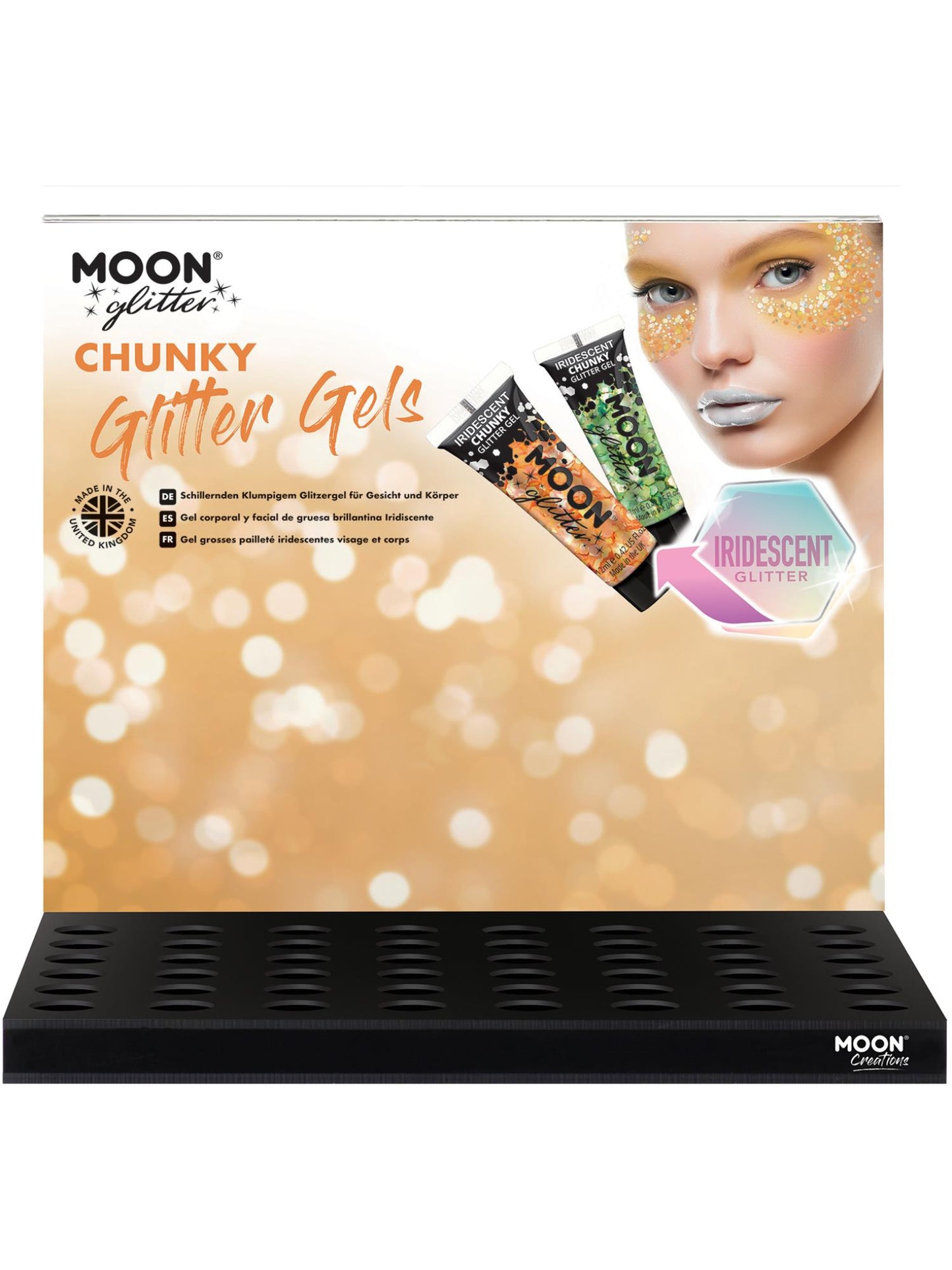 Smiffys Moon Glitter Iridescent Chunky Glitter Gel, SF für Unisex