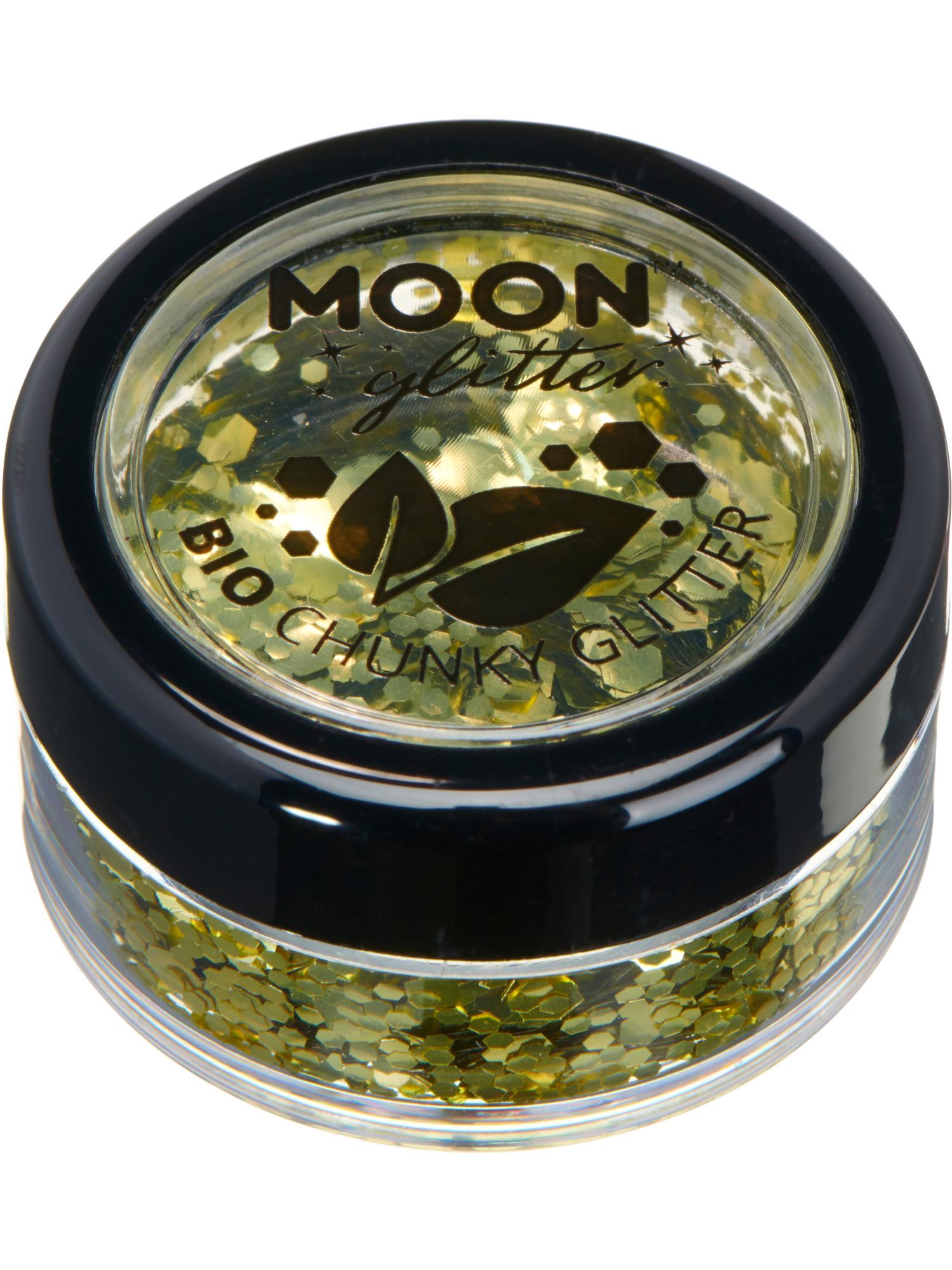 Smiffys Moon Glitter Bio Chunky Glitter Gold 3 g