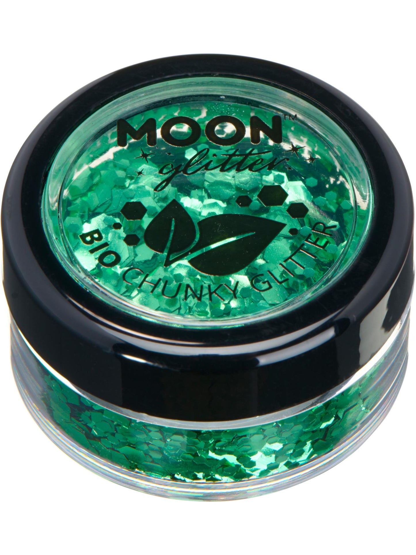 Smiffys Moon Glitter Bio Chunky Glitter, Green CD für Unisex