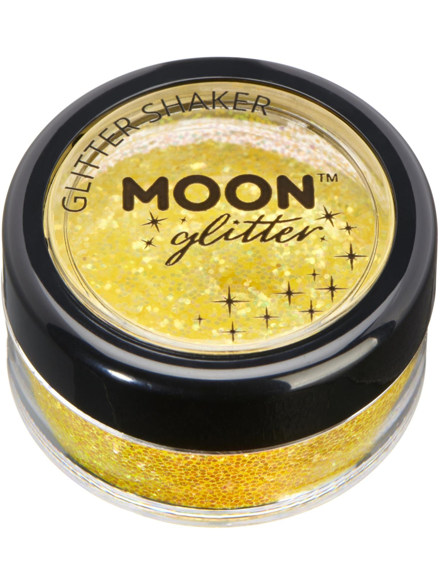 Smiffys Moon Glitter Iridescent Glitter Shakers, Yellow CD für Unisex