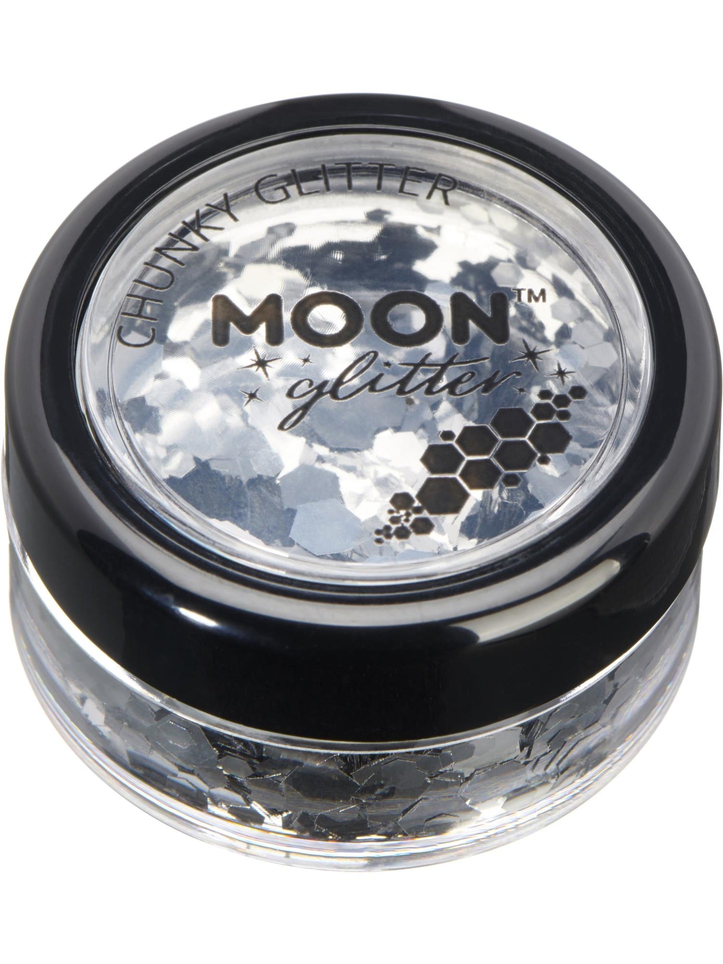 Smiffys Moon Glitter Classic Chunky Glitter Silver 3 g